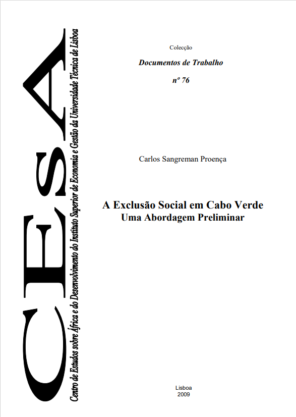 A exclusão social em Cabo Verde: uma abordagem preliminar
