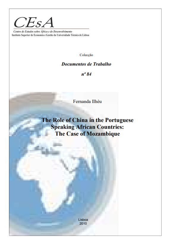 The role of China in the portuguese speaking african countries: The case of Mozambique