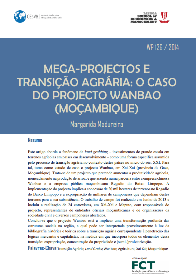 Mega-projectos e transição agrária: o caso do projecto Wanbao (Moçambique)