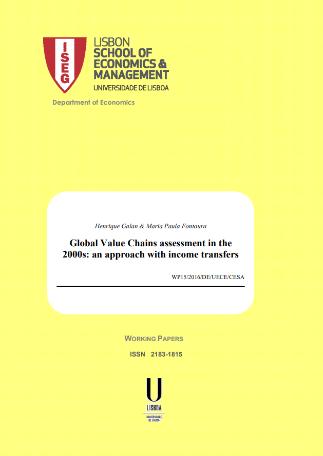 Global value chains assessment in the 2000s: an approach with income transfers