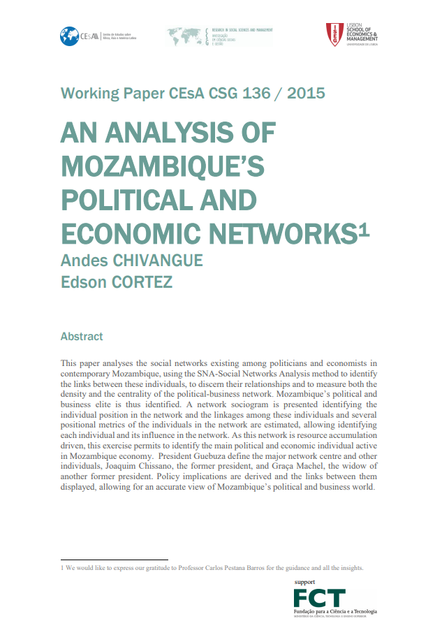An analysis of Mozambique’s political and economic networks