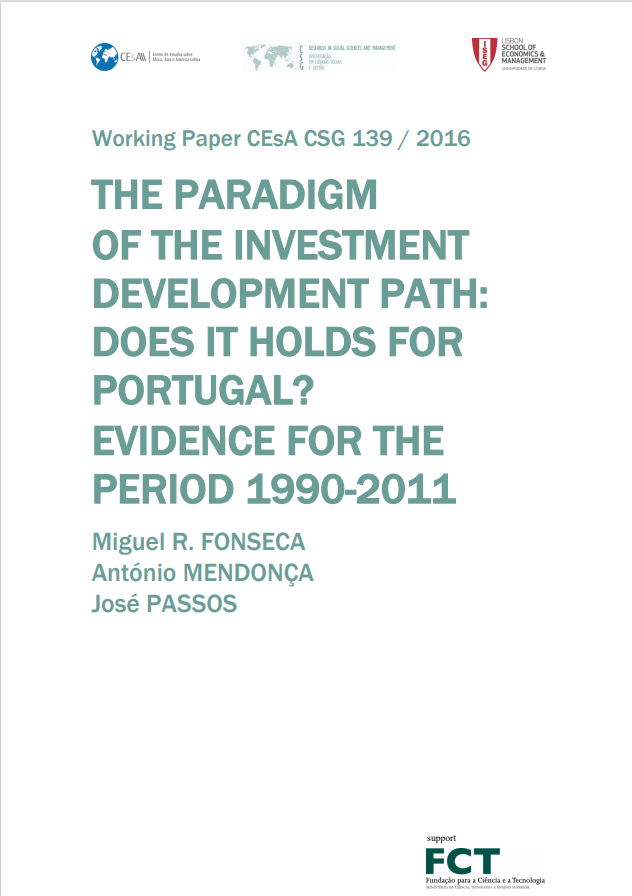 The paradigm of the investment development path: does it holds for Portugal? Evidence for the period 1990-2011
