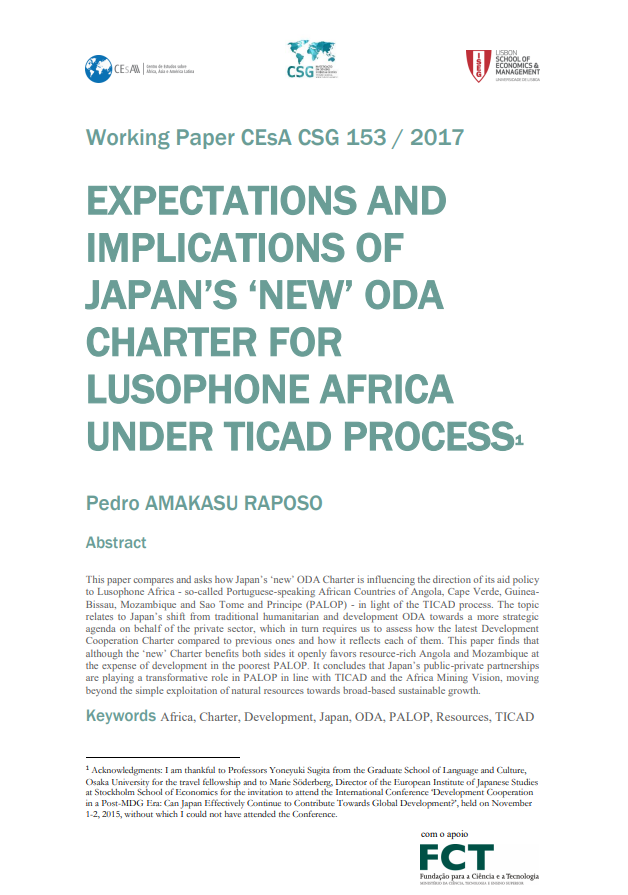 Expectations and implications of Japan’s ‘new’ ODA charter for Lusophone Africa under TICAD process