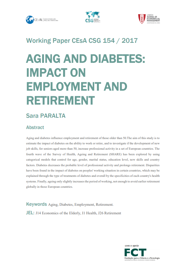 Aging and diabetes: impact on employment and retirement
