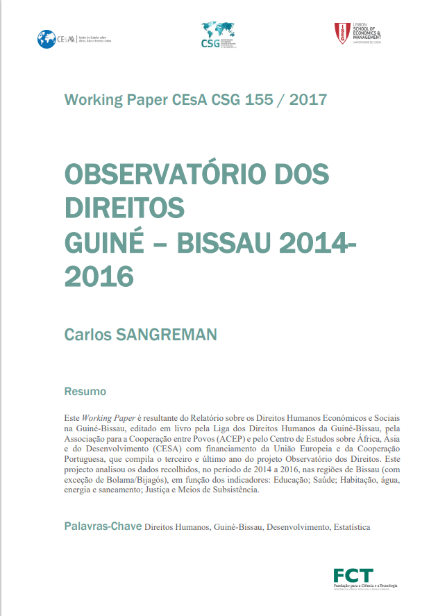 Observatório dos direitos Guiné-Bissau 2014-2016