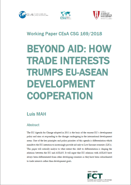 Beyond aid : how trade interests Trumps EU-ASEAN development cooperation