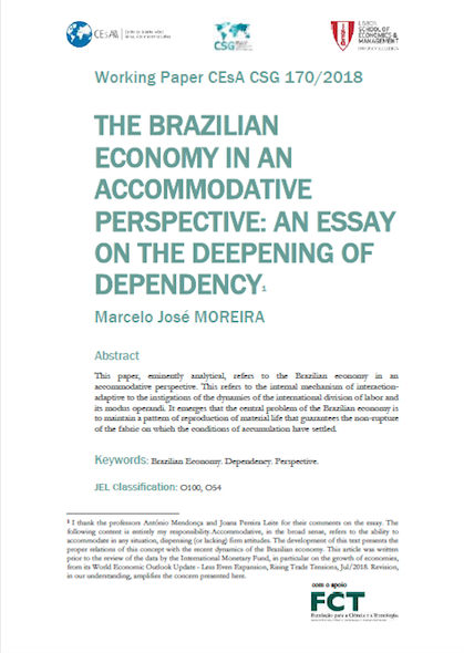 The brazilian economy in an accommodative perspective : an essay on the deepening of dependency