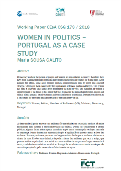 Women in politics : Portugal as a case study