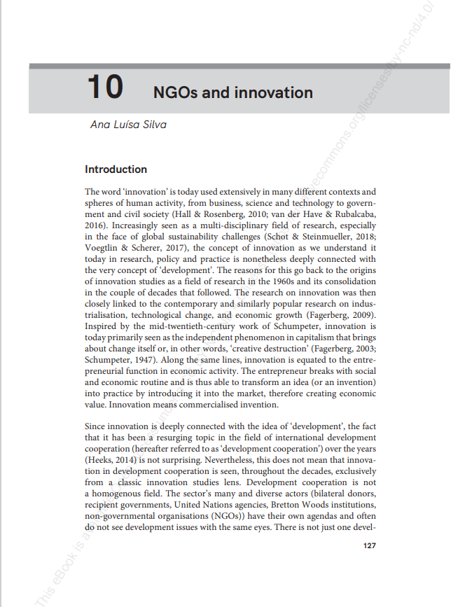 NGOs and Innovation