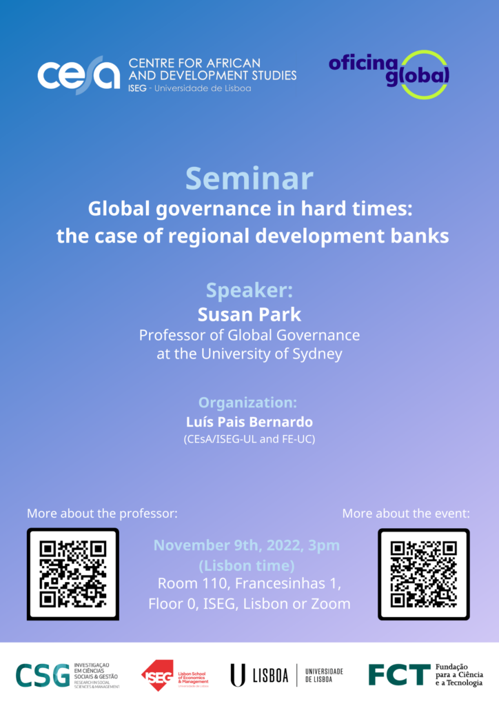 Global Governance in Hard Times: The case of regional development banks