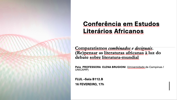 Elena Brugioni CEsA Conferência em Estudos Literários Africanos