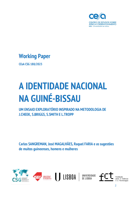 A Identidade Nacional na Guiné-bissau - Um ensaio exploratório inspirado na metodologia de J.Cheek, S.Briggs, S.Smith e L.Tropp